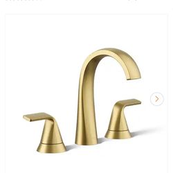 KOHLER
Cursiva 8 in. Widespread Double Handle Bathroom Faucet in Vibrant Brushed Moderne Brass