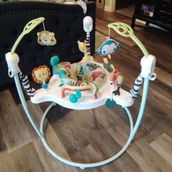Fisher-Price Jumping Jungle Jumperoo Baby Jumper With Lights And Sound