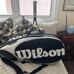 3 Prince Tennis Rackets with Bag