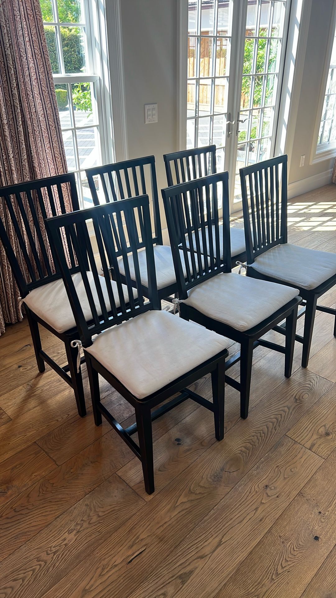Six (6) Crate And Barrel Dining Chairs