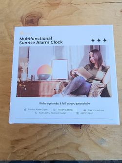 Wake Up Light Sunrise Alarm Clock with Sound Machine 