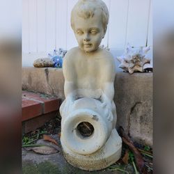 Little Boy Cupid Fountain Statue Garden **in REDLANDS, CA**