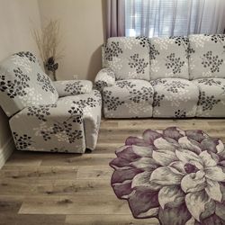 Leather Sofa And Recliner