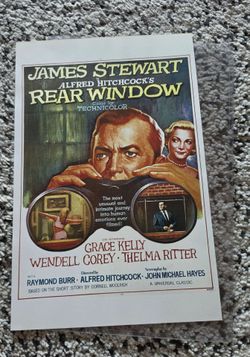 Vintage movie posters - Hitchcock "Rear Window"