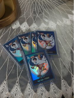 Dodgers x one piece luffy card & hat