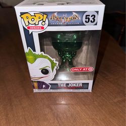 Funko Pop! Heroes #53 - Batman Arkham Asylum - The Joker (Green Chrome) (Target Exclusive)