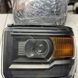 14-15 Gmc Sierra 15-17 Sierra 2500HD 3500HD Projector Headlights Luces Calaveras Micas Faros Focos Headlamps 