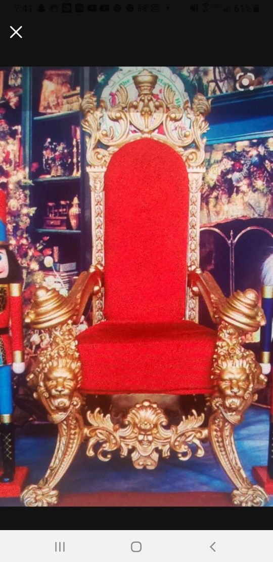 Santa Throne Chair Commercial