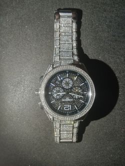 Michael Kors Oversized Accelerator 2.0 Pavé Silver-Tone Watch