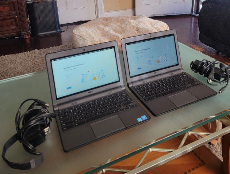 2 Dell Chromebook 11 Labtops 