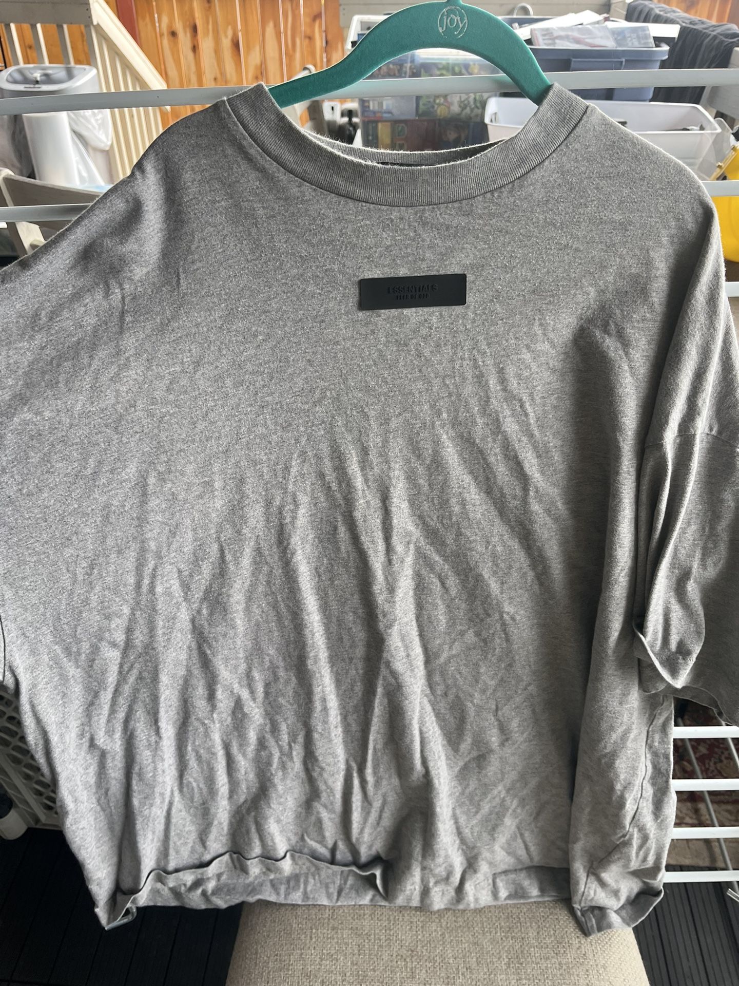 Essentials Fear Of God Grey Shirt