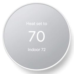Google Nest Thermostat - Smart Thermostat for Home - Programmable Wifi Thermostat - Snow