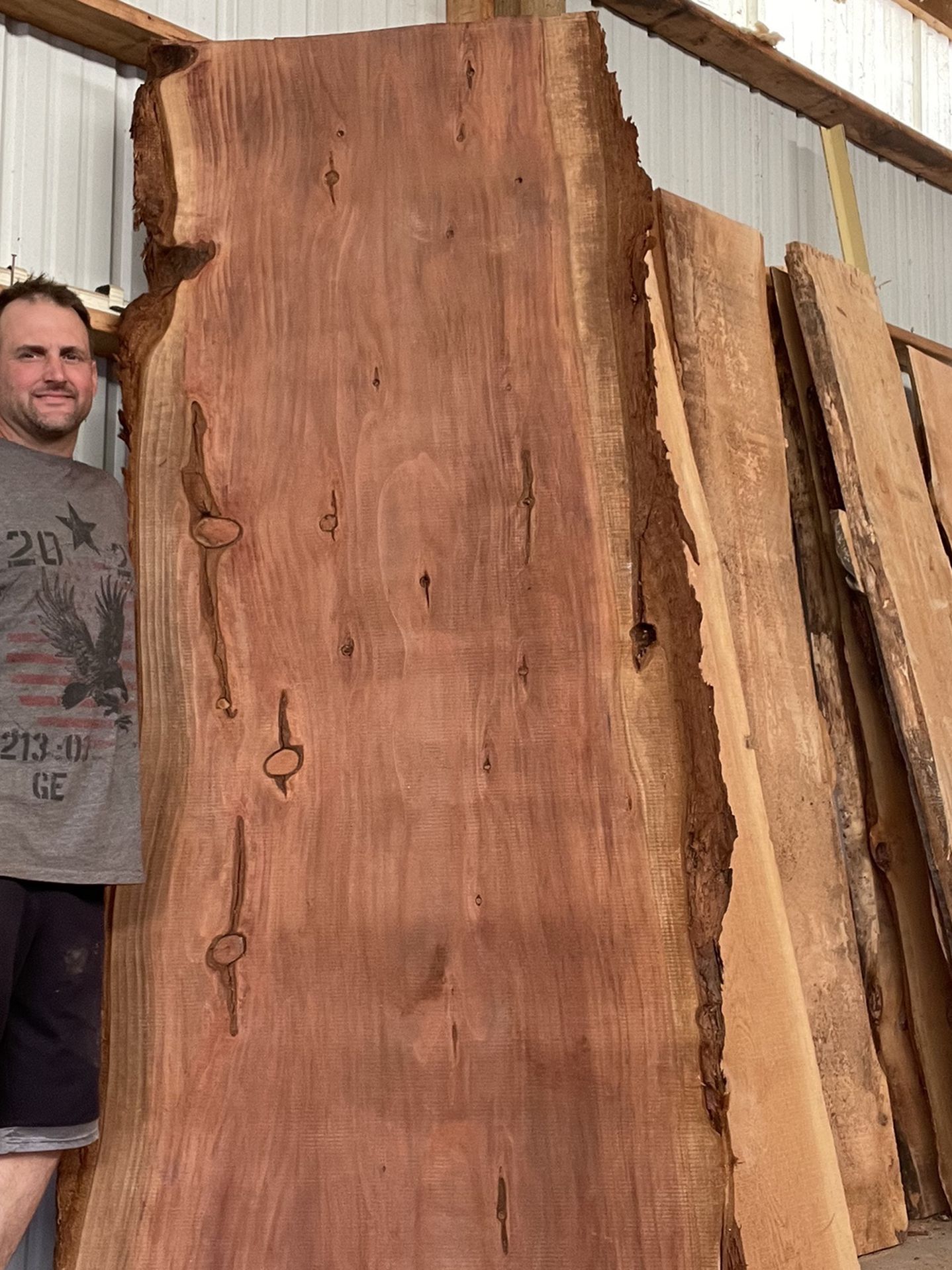 Big Awesome Redwood Live Edge Slab!! 
