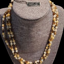 Elegant multistrand Beaded Necklace
