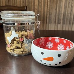 Holiday Pet Bowl NEW