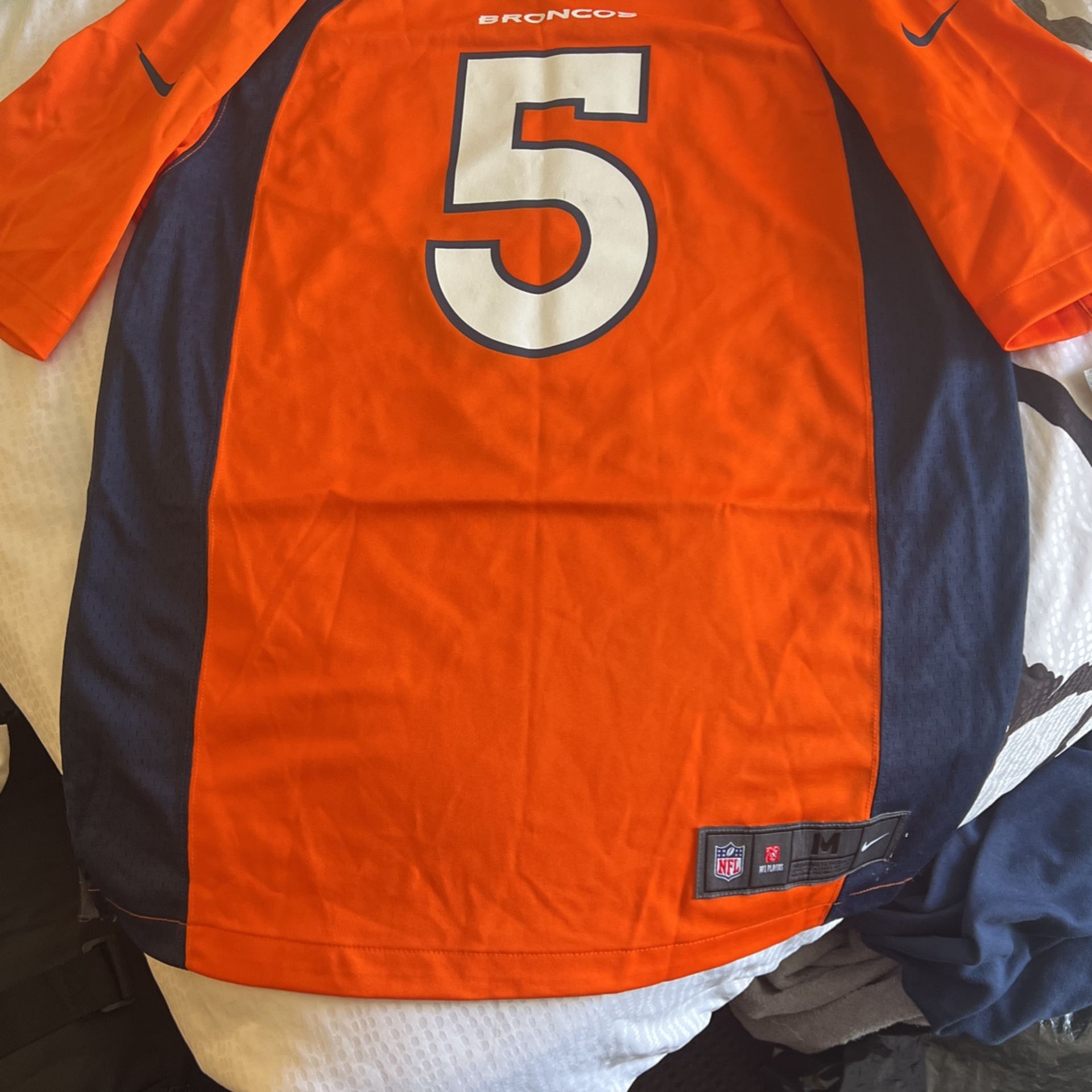 Denver Broncos #5 Joe Flacco Jersey!!