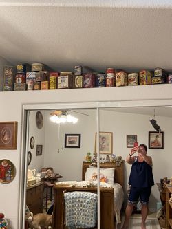 antique collection tins