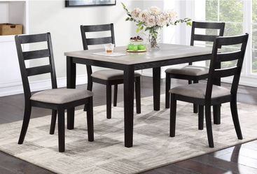 BEAUTIFUL RUSTIC WOODEN TOP DINING SET $349 COMEDOR POR SOLO $349!!
