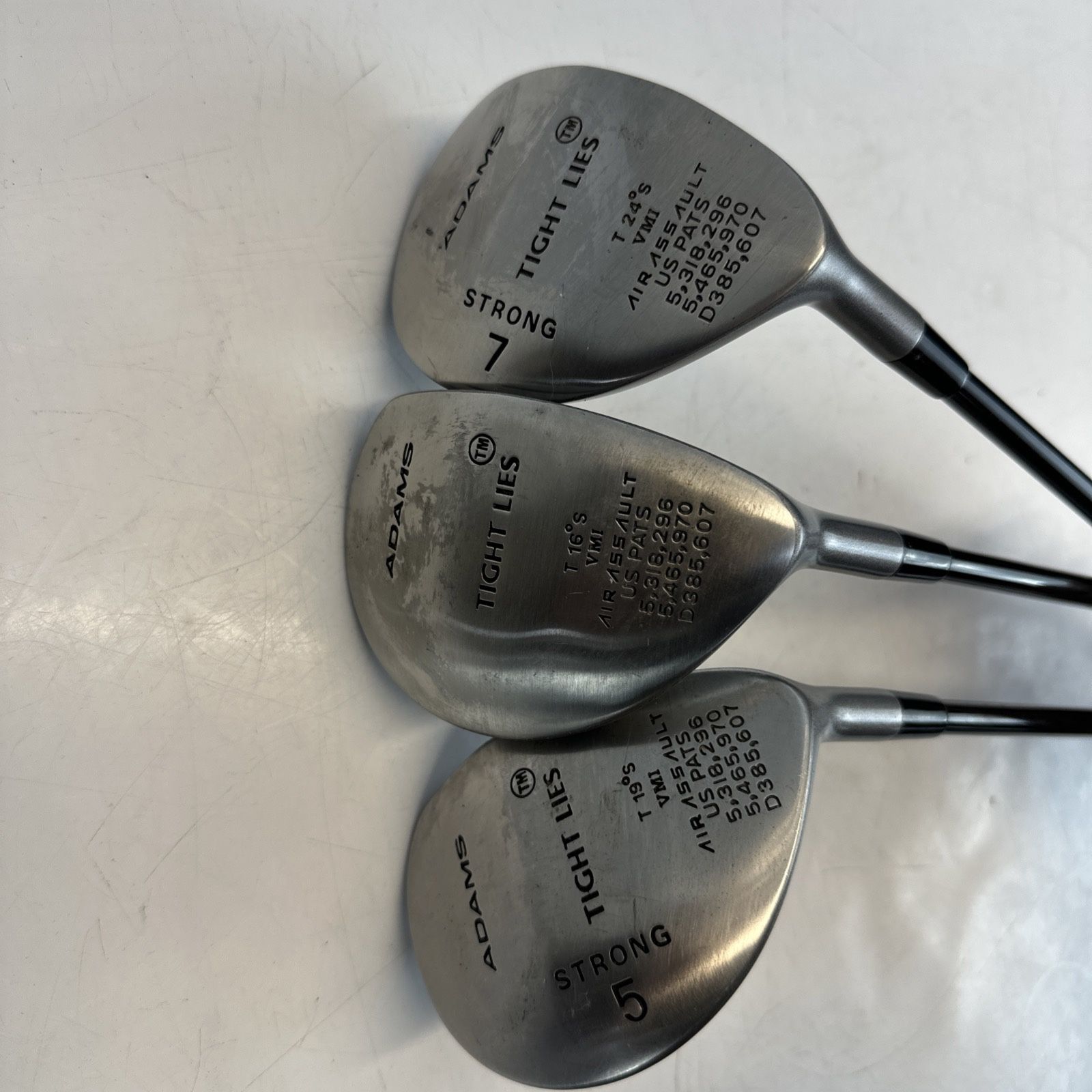 Adams Golf Tight Lies Air Assault Woods RH Set of 3 – 5&7 Strong , T16° Graphite