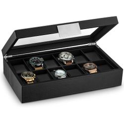 ***INCREDIBLE SAVINGS *** Modern 12 Slot WATCHES CASE