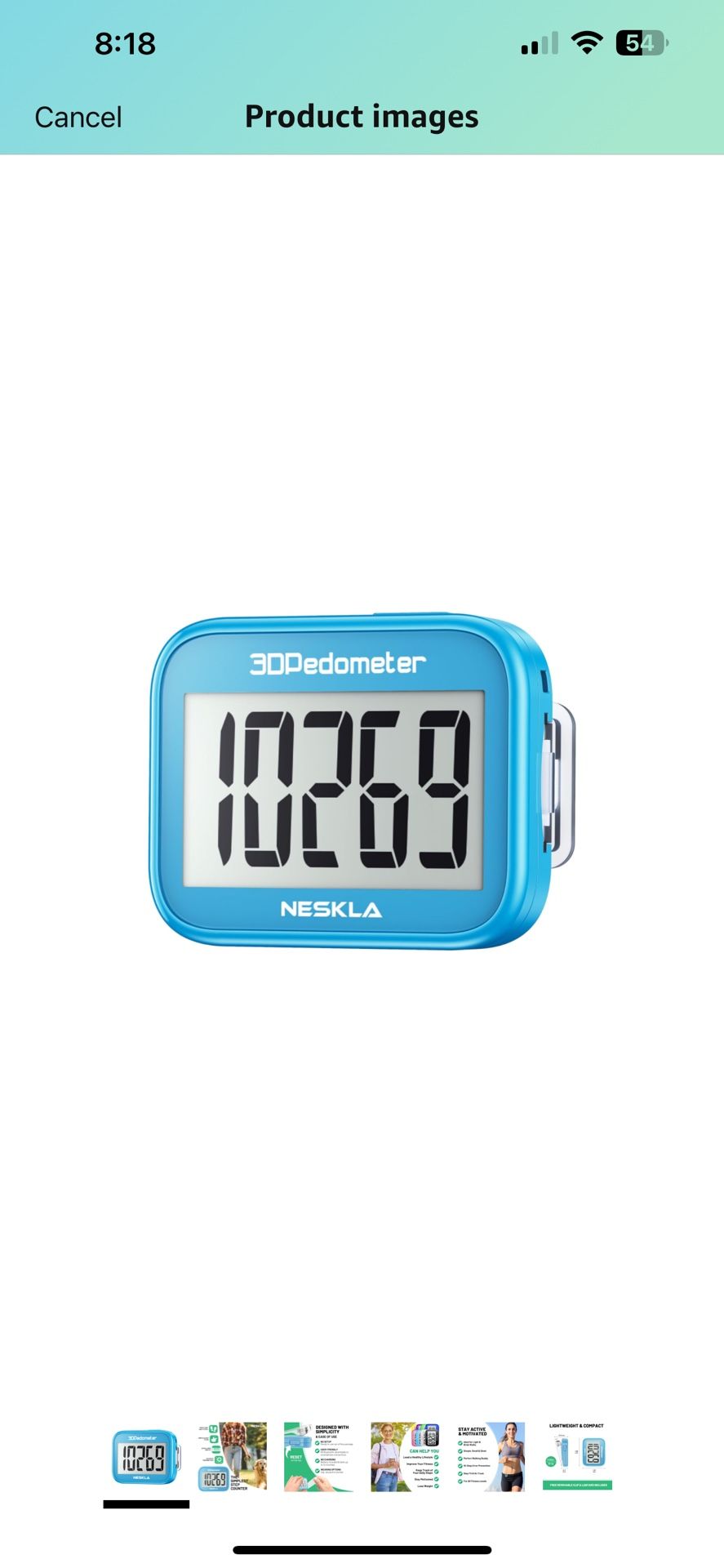 3D Pedometer for Walking