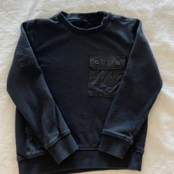 Boys Black Sweatshirt Size S (6/7)