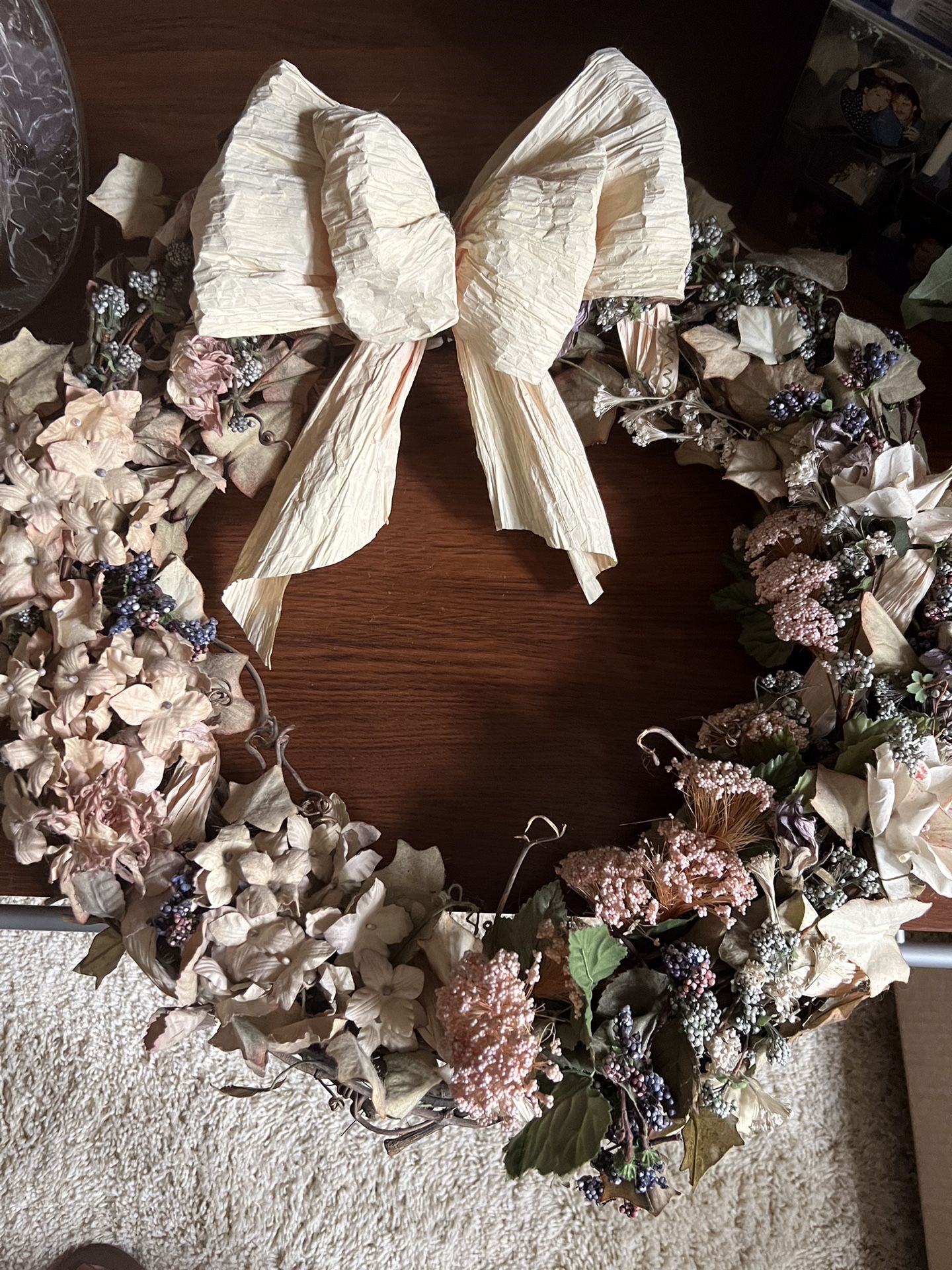 Silk Floral Wreath