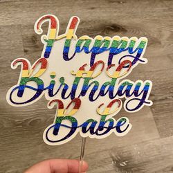 Rainbow Birthday Topper