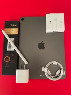 Apple IPad Air 4th Generation (10.9” Liquid Retina/ 2020 Model) 64GB with keyboard case, stylus pen & Accessories