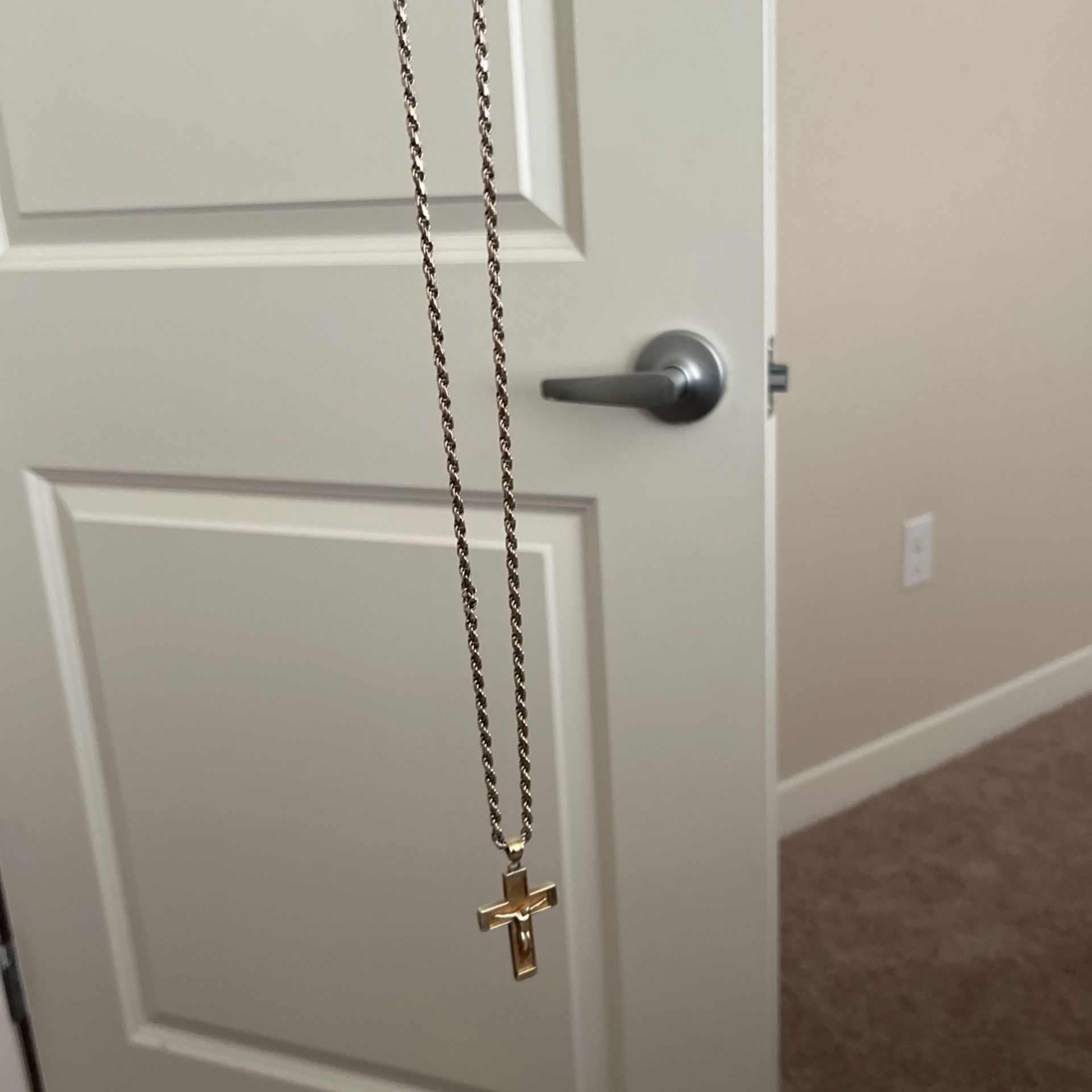 Silver Rope Chain RL.925 Italy And Pendant