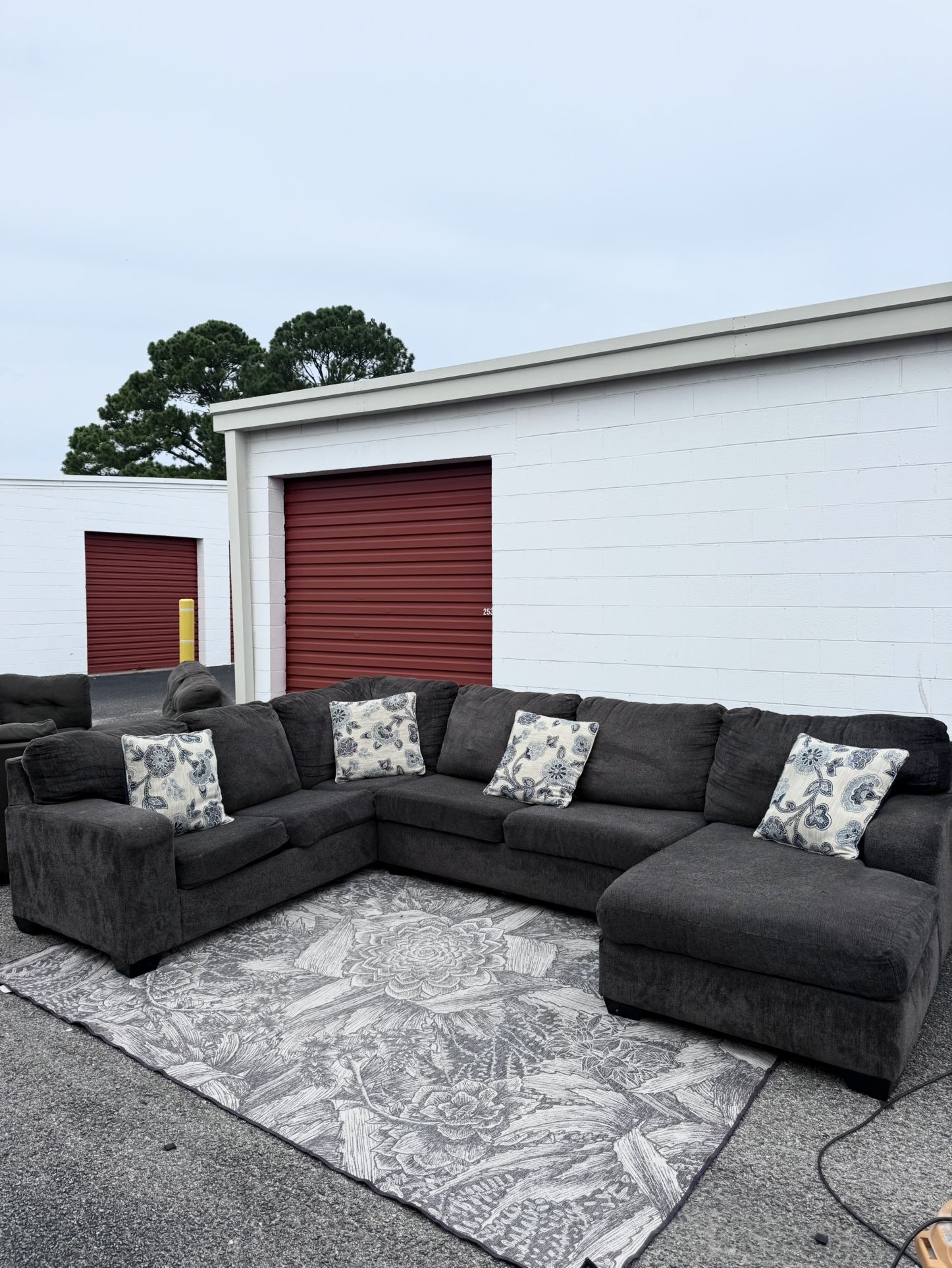 Large Sectional Couch Sofa AS IS