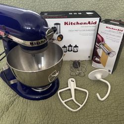 KitchenAid Stand Mixer with attachments