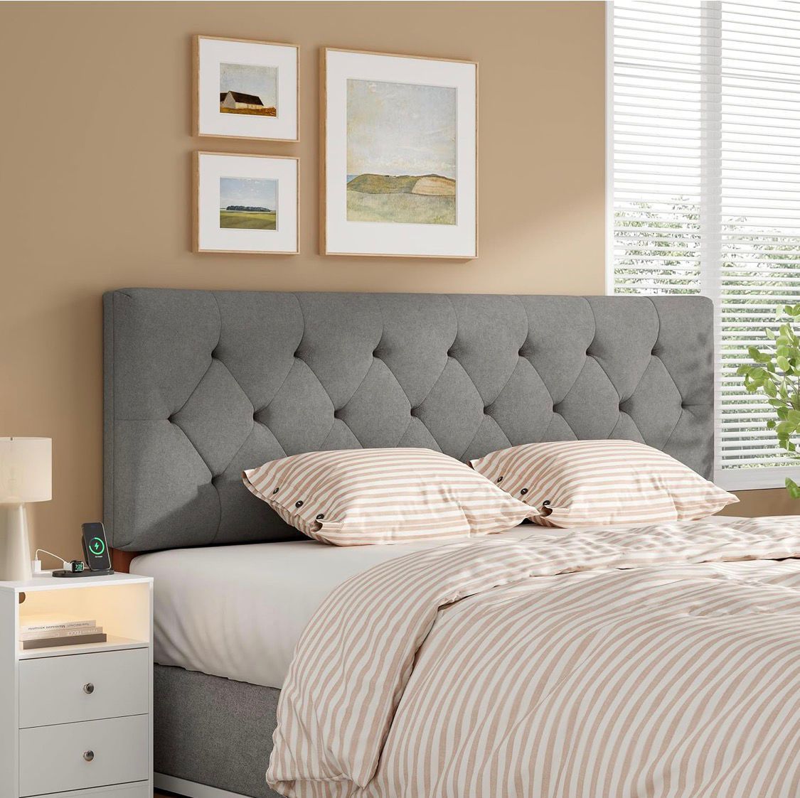Upholstered Headboard Queen Size
