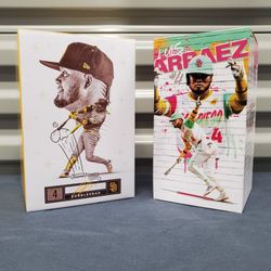 San Diego Padres Luis Arraez Bobblehead Lot SGA City Connect & Pinstripe Uniform New