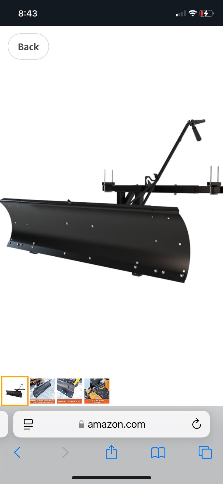 Agri-Fab Zero Turn Mower, Snowblade 60”