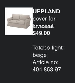 Brand NEW Ikea Sofa Covers