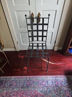 Forged Metal Accent Chair 
