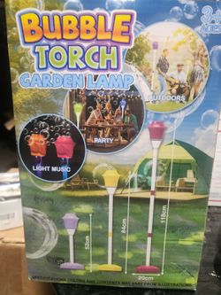 Bubble Torch Graden Lamp with Light sound