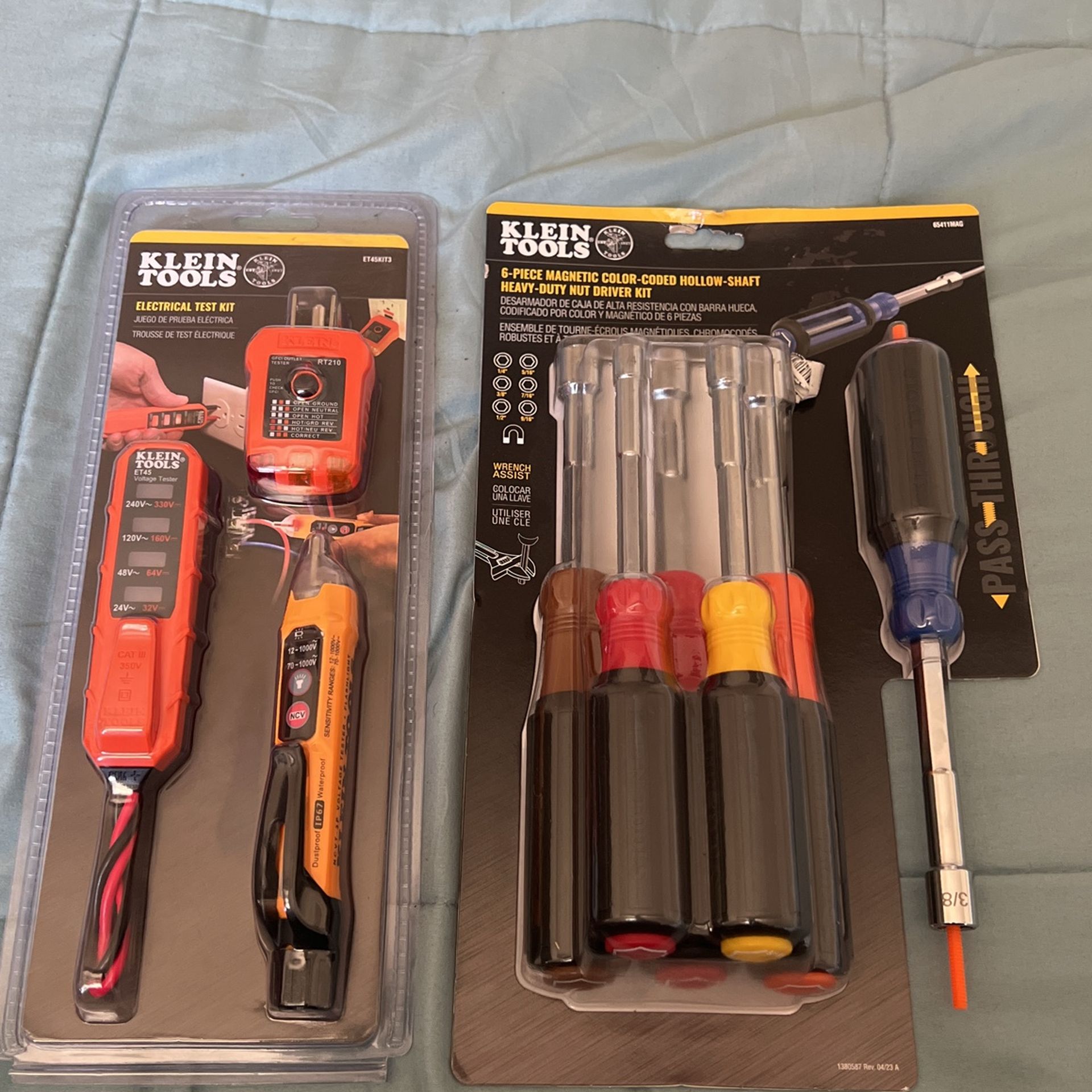 ELECTRICAL Test Kit Y 6-PIECE MAGNETIC COLOR-CODED HOLLOW-SHAFT HEAVY-DUTY NUT DRIVER KIT