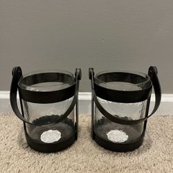 Glass Candle Holders