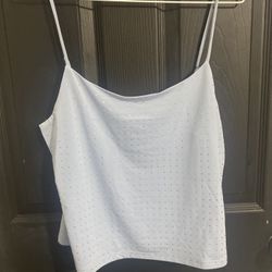 Baby Blue Rhinestone Top