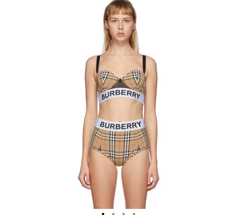 New Burberry Women’s  Swimsuit Bikini Small 