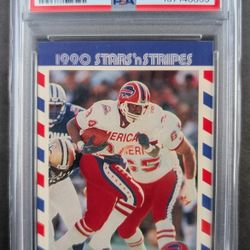 1990 Fleer Stars 'N Stripes Thurman Thomas #12 PSA 9