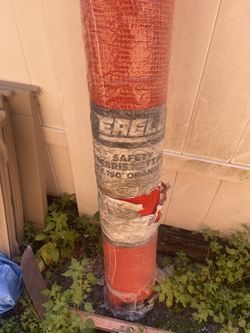 Strong Man 4’ X 150’ Orange Debris Netting Fire Retardant