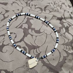 Blue And White Necklace 