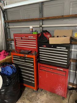 Toolboxes all 4 almost perfect condition toolboxes