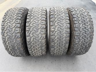(4) 37x12.50R17 BFGoodrich All Terrain T/A KO2