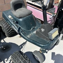 Lawn Tractor And Dump Trailer 