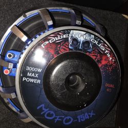 15" Power Acoustik MOFO Subwoofer in Ported Box – 3000W Max