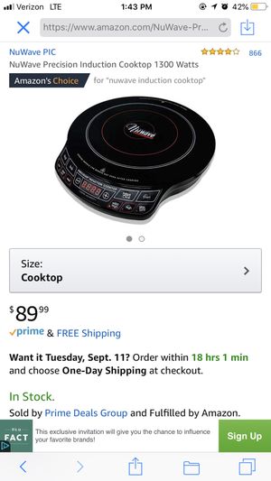 Nuwave Precision Induction Cooktop 1300 Watts For Sale In